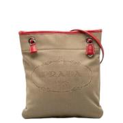 Pre-owned Canvas prada-bags Prada Vintage , Beige , Dames