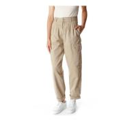 Militaire Twill Relaxte Fit Broek Carhartt Wip , Beige , Dames