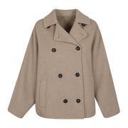 Luxe Bruine Jas Aw24 Brunello Cucinelli , Brown , Dames