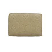 Pre-owned Leather wallets Louis Vuitton Vintage , Beige , Dames