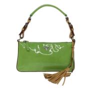 Pre-owned Fabric clutches Prada Vintage , Green , Dames