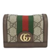 Pre-owned Canvas wallets Gucci Vintage , Beige , Dames