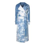 Blauwe Trenchcoat Tagliatore , Multicolor , Dames