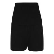 Gebreide Shorts met Flared Beenontwerp Max Mara , Black , Dames