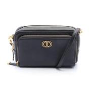 Pre-owned Leather shoulder-bags Dior Vintage , Black , Dames