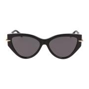 Cat Eye Zonnebril Bvlgari , Black , Dames