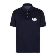 Blauwe Polo T-shirts en Polos Emporio Armani , Blue , Heren