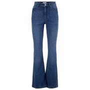 Flare Jeans in Donkerblauw Zusss , Blue , Dames