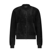 Bomber Mink Vest Tramontana , Black , Dames