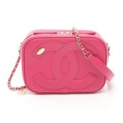 Pre-owned Leather shoulder-bags Chanel Vintage , Pink , Dames