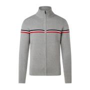 Heritage Zip-Up Gebreid Vest Fusalp , Gray , Heren