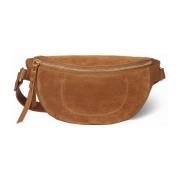 Banana Leren Crossbody Tas Jérôme Dreyfuss , Brown , Dames