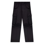 Cargo Stijl Wol Cargo Broek Laneus , Black , Heren