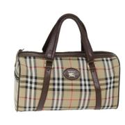 Pre-owned Canvas travel-bags Burberry Vintage , Beige , Dames