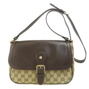 Pre-owned Canvas gucci-bags Gucci Vintage , Brown , Dames