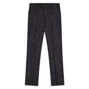 Slim Fit Pinstripe Cigarette Pants Laneus , Gray , Heren