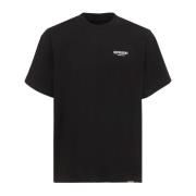 Katoenen T-shirt met Frontlogo Represent , Black , Heren