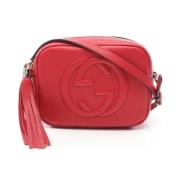 Pre-owned Leather shoulder-bags Gucci Vintage , Red , Dames