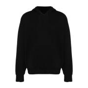 Zwarte Hoodie Sweater met reliëflogo Givenchy , Black , Heren