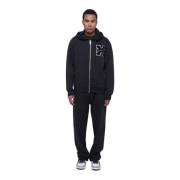 Hoodie met ritssluiting John Richmond , Black , Heren