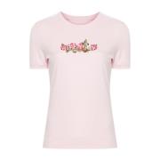 Roze Rose Print Jersey Top Givenchy , Pink , Dames