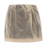 Rok met ruches Alexander McQueen , Beige , Dames