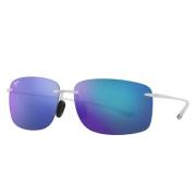 Gepolariseerde blauw-violette spiegelzonnebril Maui Jim , Gray , Dames