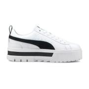 Mayze Leren Dames Sneakers Puma , White , Dames