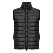 Echte Dons Gilet Jas Stone Island , Black , Heren