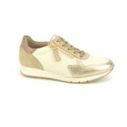 Elegant Beige Goud Loper Tapijt Gabor , Beige , Dames