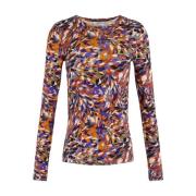 Korte Mouw Top 26a04-03732 Anna Van Toor , Multicolor , Dames