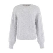 Stijlvolle Pullover Sweater Anna Van Toor , Gray , Dames