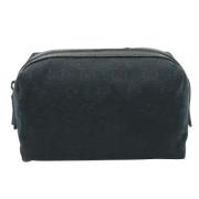 Pre-owned Canvas clutches Gucci Vintage , Black , Unisex