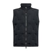 Vest met logo Burberry , Black , Heren