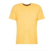 Casual Ronde Hals Tee met Zak Pepe Jeans , Yellow , Heren