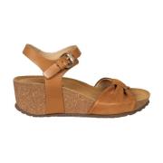 Elegante Enkelband Sleehak Sandalen Geox , Brown , Dames