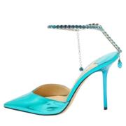 Pre-owned Leather heels Jimmy Choo Pre-owned , Blue , Dames