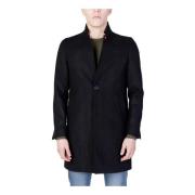 Zwarte V-hals Knoopjas Herfst/Winter Mulish , Black , Heren