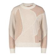 Intarsia Gebreide Trui Betty & Co , Multicolor , Dames