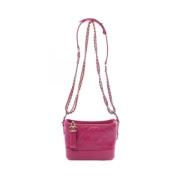 Pre-owned Leather shoulder-bags Chanel Vintage , Pink , Dames