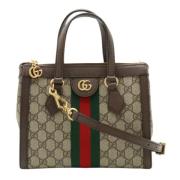 Pre-owned Canvas totes Gucci Vintage , Beige , Dames