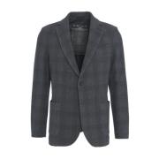 Glen Check Blazer met Borstzak Circolo 1901 , Blue , Heren