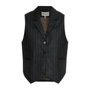 Vest met gestreept patroon Munthe , Black , Dames