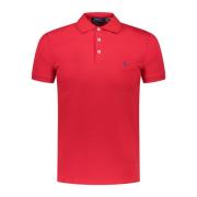 Rode Polo Shirt uit de Ss23 Collectie Polo Ralph Lauren , Red , Heren