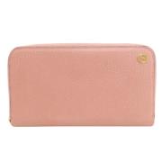 Pre-owned Leather wallets Gucci Vintage , Pink , Dames