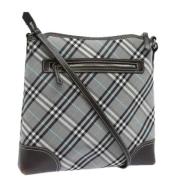 Pre-owned Canvas shoulder-bags Burberry Vintage , Gray , Dames