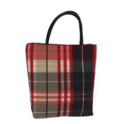 Pre-owned Canvas handbags Burberry Vintage , Red , Dames