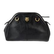 Pre-owned Leather clutches Gucci Vintage , Black , Dames