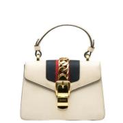 Pre-owned Leather gucci-bags Gucci Vintage , White , Dames