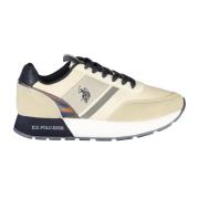 Sportieve Beige Veterschoenen met Contrastdetails U.s. Polo Assn. , Be...